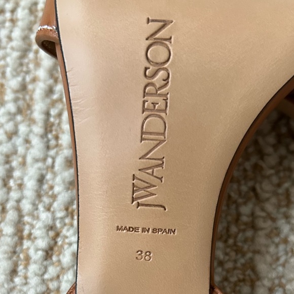 NIB Shopbop JW ANDERSON Buckled High Heel Wrap Sandal in Rust/Copper - 38/8 - Picture 14 of 16